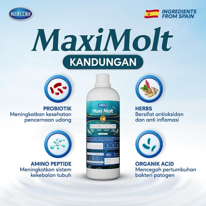 Eat77- Bluecore Maximolt Suplemen Mempercepat Molting Udang Vaname Dan Lobster Air Tawar