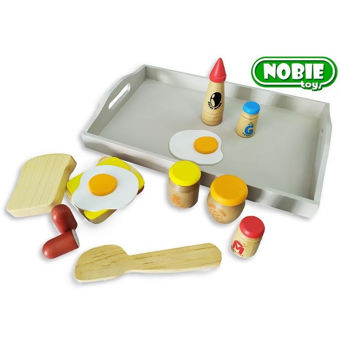 MAINAN KAYU EDUKASI/EDUKATIF - NOBIE PAKET SARAPAN KODE 1156