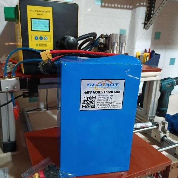Premium Battery Pack Sepeda Motor Listrik Lithium 48V 12Ah 20Ah 30Ah 40Ah 60Ah 100Ah - 10Ah