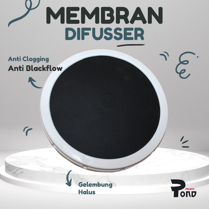 Memn Kolam Koi 25 Cm Air Diffuser Memne Bottom Drain Aerator WHT