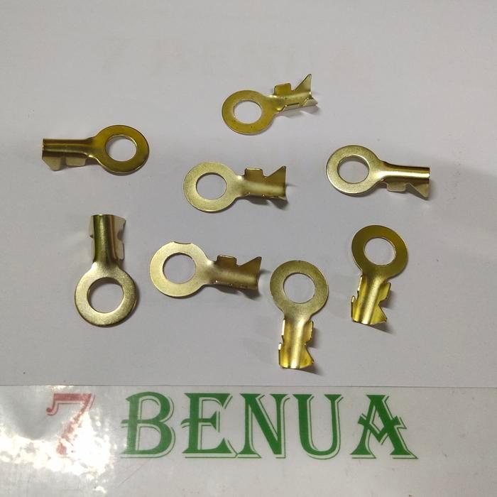 Terminal Skun Massa Gepeng Tebal Ring Pass Kepala Baut 14