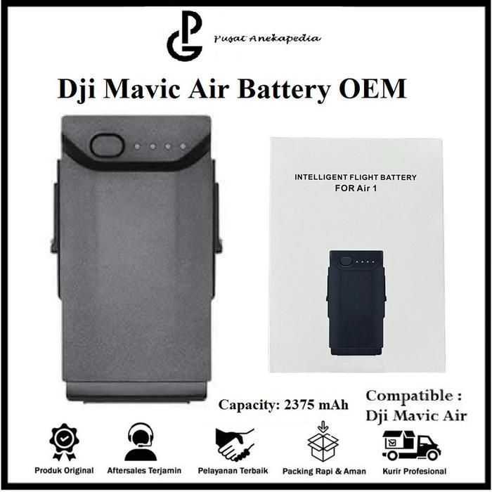 DJI MAVIC AIR BATTERY - DJI MAVIC AIR BATERAI - DJI MAVIC AIR BATRE 2375 MAH FREE BUBBLEWRAP