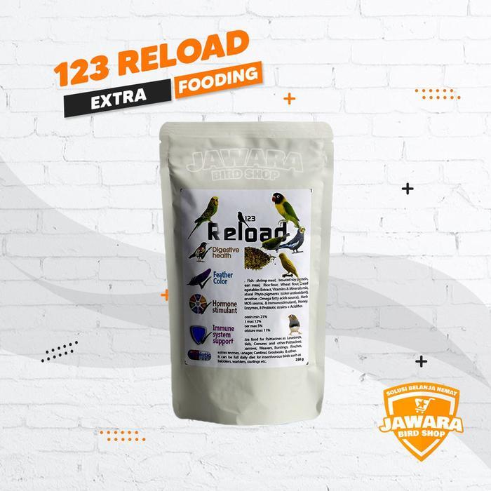 RELOAD Extra Fooding 123 Burung Kenari Finch Lovebird Pleci