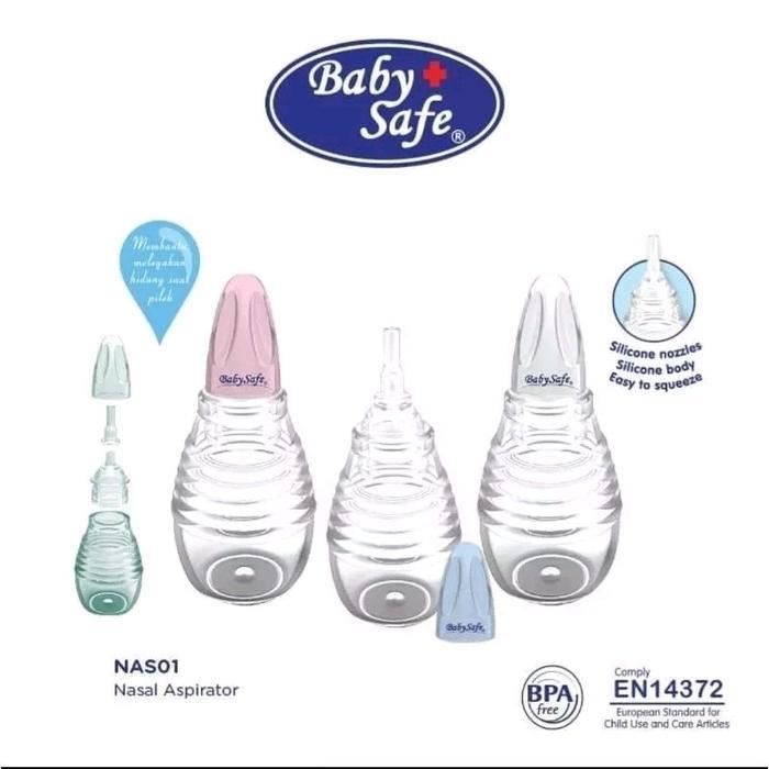 Baby Safe Nasal Aspirator Sedotan Penyedot Ingus Pembersih Hidung Telinga Nas01 Nas02 Nas03 Bayi