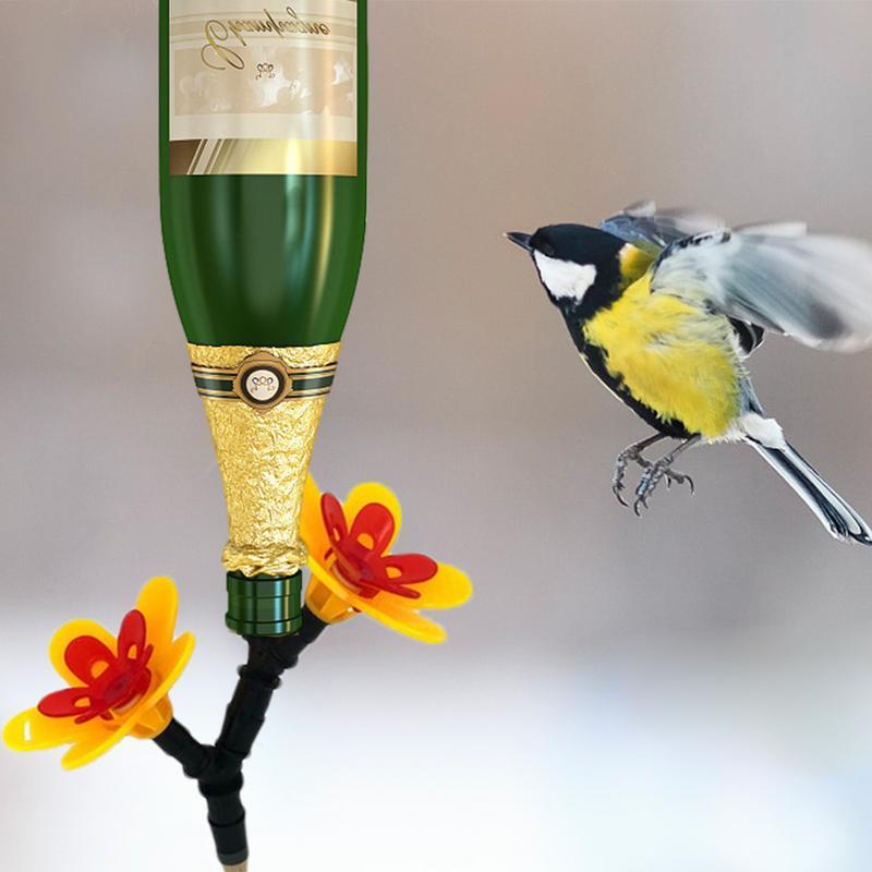 Hummingbird Feeder Wild Bird Feeders Window Flower Design Bird Feeder Bottle Honey Feeder