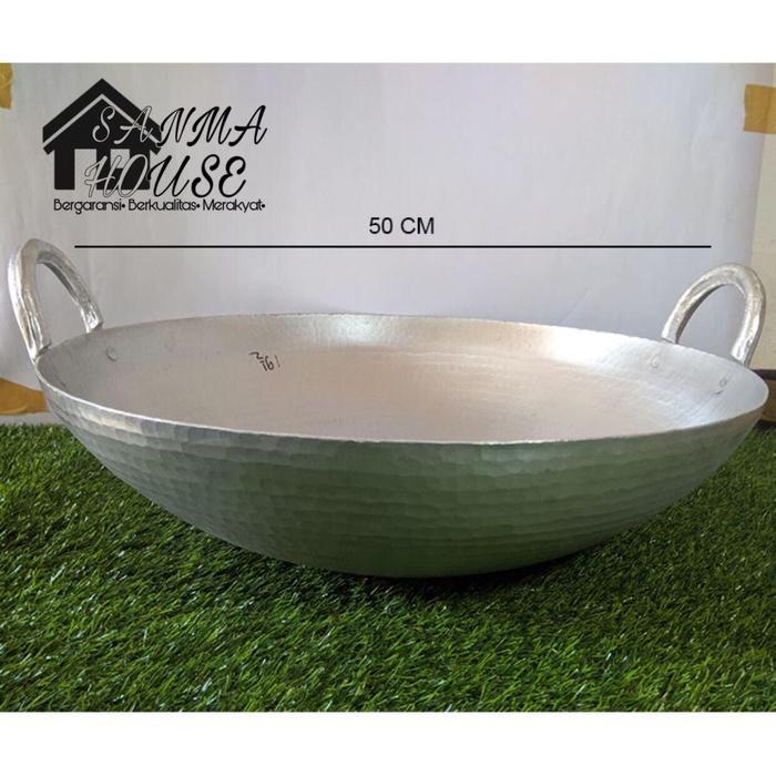 Best Seller Wajan Besar Ukuran 50 Cm Alumunium Garut Kuali Besar Anti Lengket Kitchenware