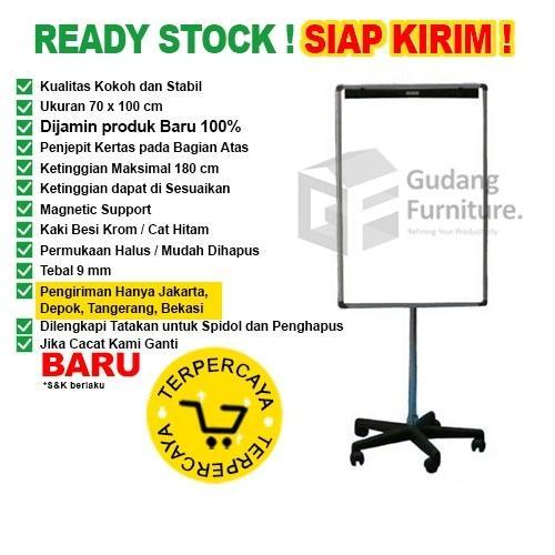 PAPAN TULIS FLIP CHART SAKANA 70X100CM ( RODA 5 )