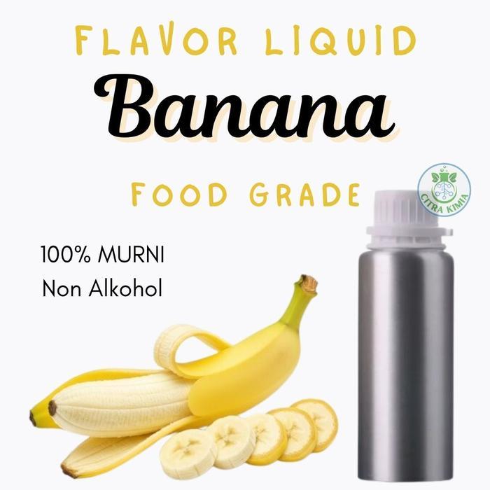 Food Grade Flavor Liquid Banana 100gr - Essence Oil Perisa Cair Makanan Minuman Kosmetik Aroma