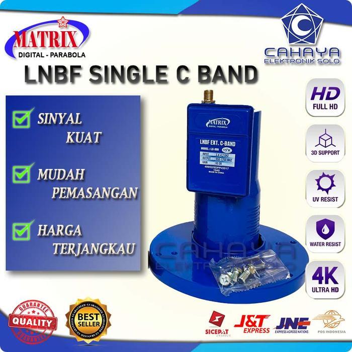 LNB MATRIX SINGLE C BAND 1 SATELIT 1 RECEIVER TELKOM PALAPA FTA PARABOLA