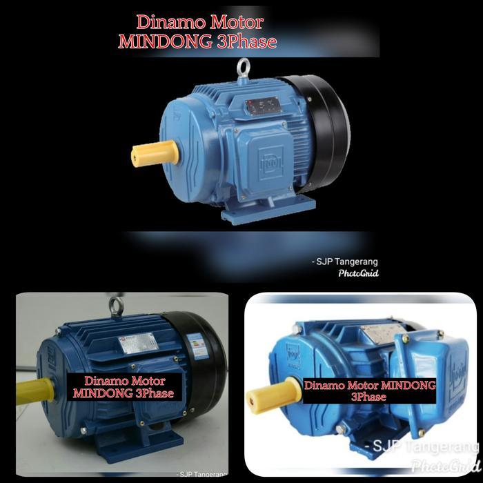 Dinamo Electro Motor Merk MINDONG 2Hp 3Phase 1400 Rpm