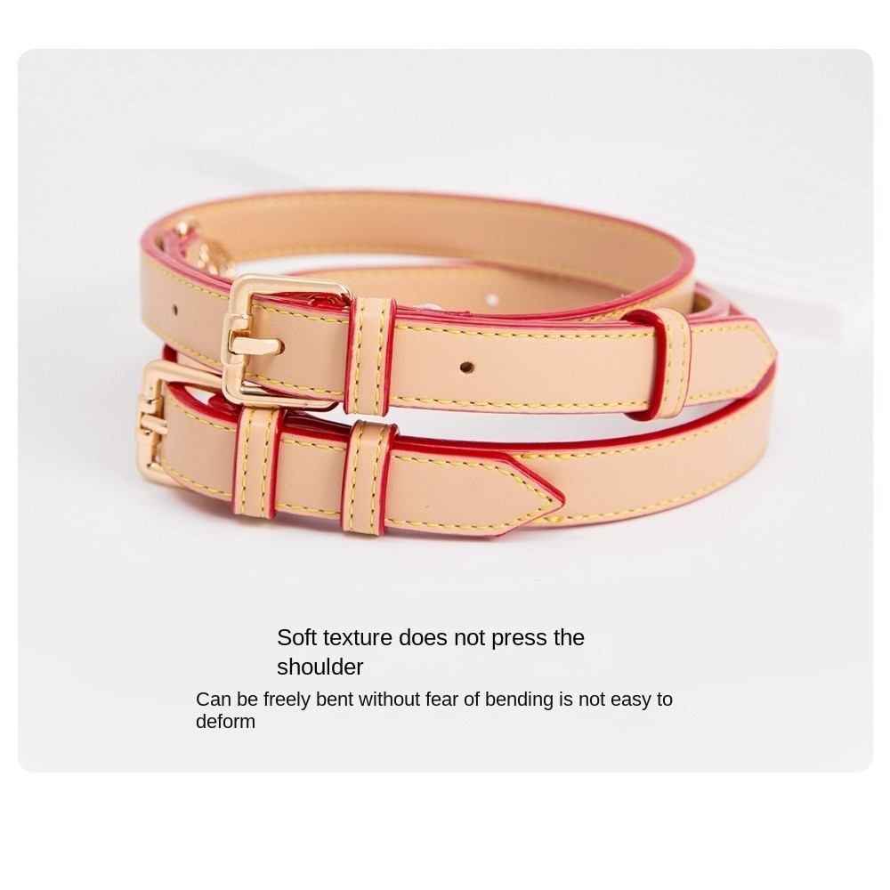 New Replacement Bag Strap PU Leather DIY Bag Belt Adjustable Punch-free Shoulder Strap For LV Speedy
