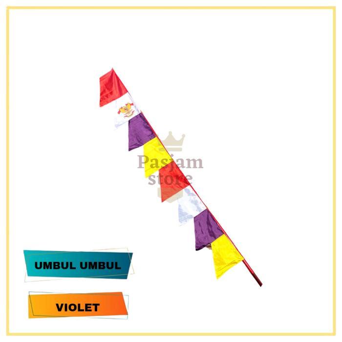 10 Pcs Umbul - Umbul Warna Warni 8 Gergaji Kain