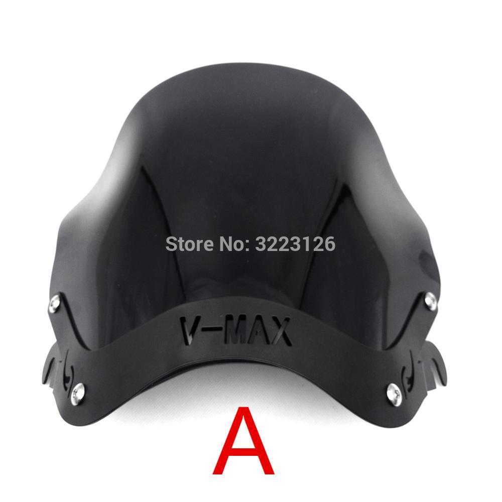 MOTORCYCLE WINDSHIELD WINDSCREEN DEFLECTOR W/ MOUNT BRACKET FOR YAMAHA VMAX1200 V-MAX 1200 VMAX 1200