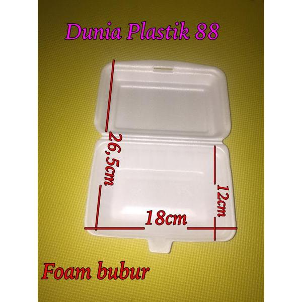 Promo Foam Bubur / Styrofom / Sterofoam / Sterofom / Gabus / Box Nasi Kuning