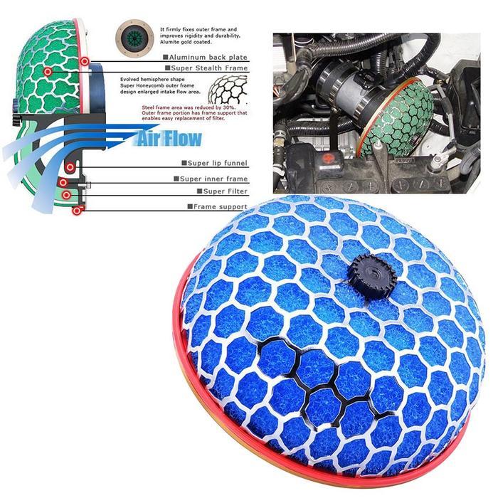 Open Filter Saringan Udara Mobil Filter Udara Saringan Karburator Motor Open Filter Mobil 80mm