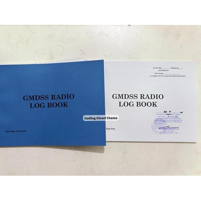 Gmdss Radio Log Book Buku Jurnal Radio Gmdss Ttd Stamp Syahbandar Untuk Kapal Pelayaran