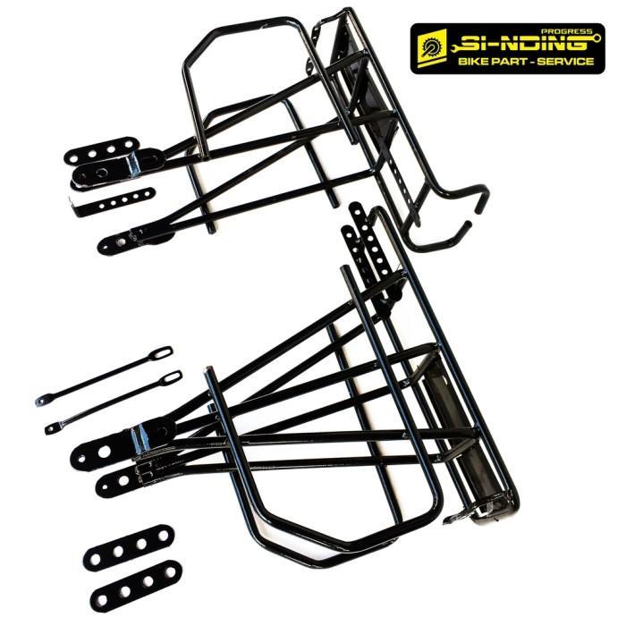 Rack Pannier Rak Sepeda Touring Bagasi Touring Depan Belakang Federal