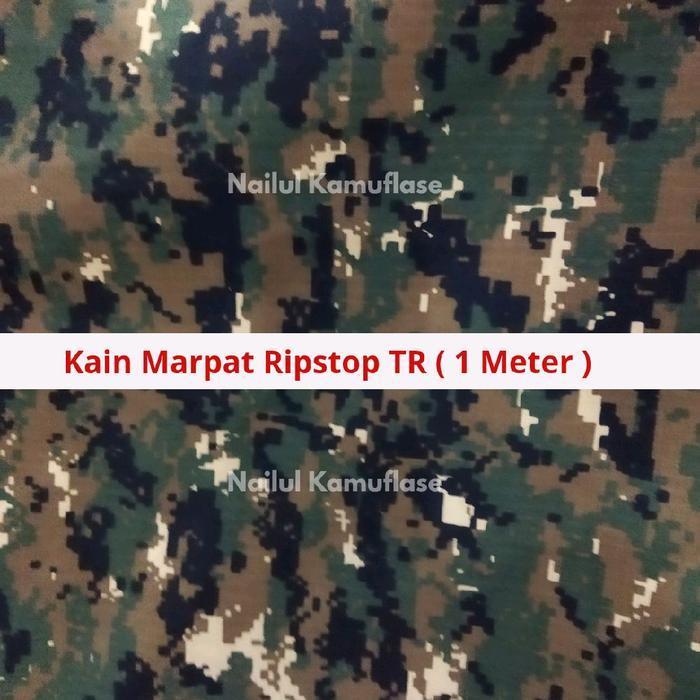 KAIN BRIMOB RIPSTOP TR Serat Kotak Premium Meteran Tekstil Seragam