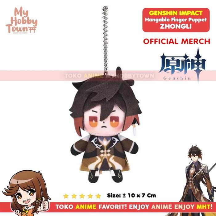 [AL] neka Jari Anime Game Kter Zhongli Mora Hangable Finger Puppet Plushie Doll