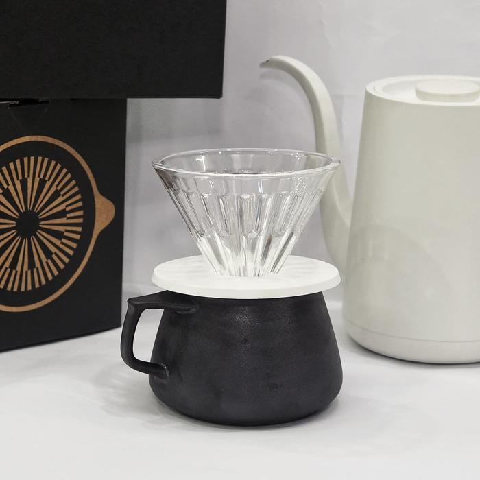 

CRYSTAL EYE GLASS DRIPPER 01 PC HOLDER COFFEE DRIPER KOPI