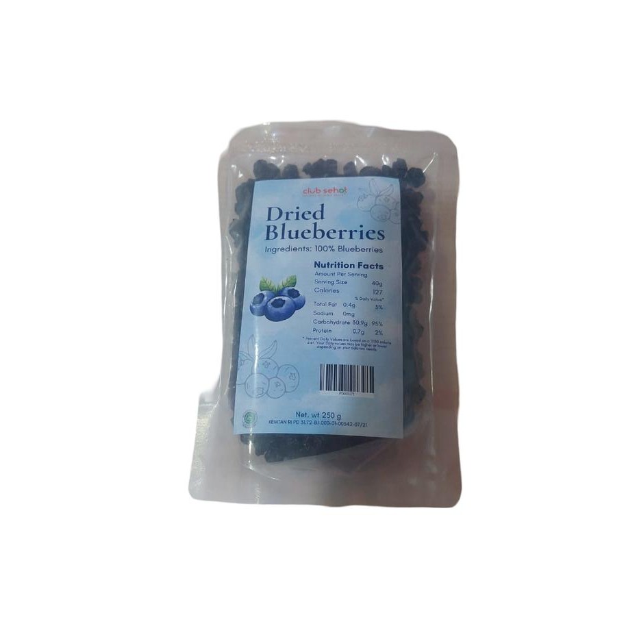 

Mamiseler45 - Club Sehat Blueberry Kering 250G - Snack & Makanan Sehat