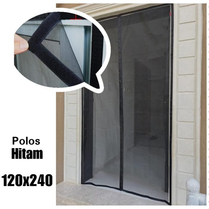 Jumbo Tirai Pintu Magnet Anti Nyamuk Model Perekat 120X240Cm