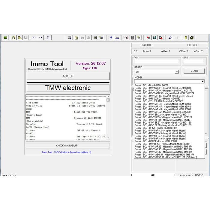 Ecu Immo Tool V26.12.2007 26 Repair Software Immobilizer Software + Unlocked Keygen + Nitro