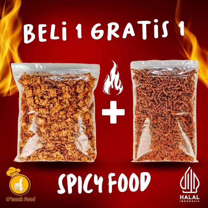 

[PROMO] BUY 1 GET 1 O'ENAK FOOD PANGSIT 500GRAM DAN MAKARONI SPIRAL 500GRAM MAKANAN PEDAS FROZEN