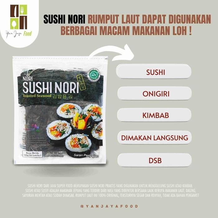 

ASLI Sushi N Halal Seaweed Rumput Laut Sushi Untuk Kimbab/Gimbab ISI 5/10/20/50 READY STOCK