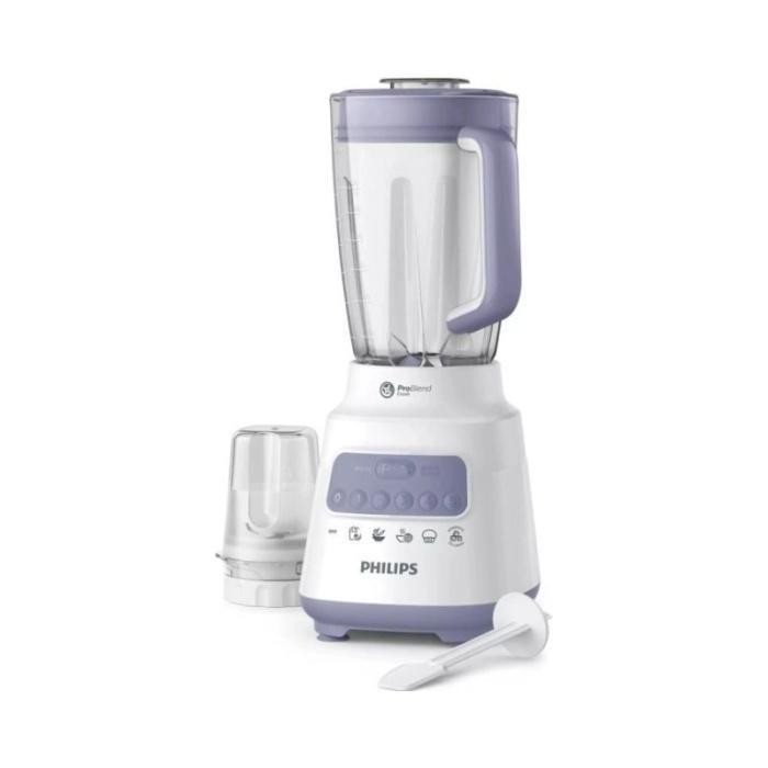 Philips Blender 5000 Series 2L Plastik Hr2221/00 Warna Ungu Problend Crush 350W 5 Tingkat Kecepatan