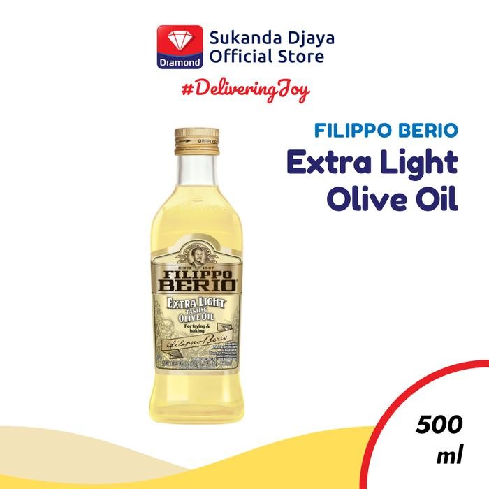 

Stok Baru Filippo Berio Minyak Zaitun Extra Light Olive Oil 500 Ml