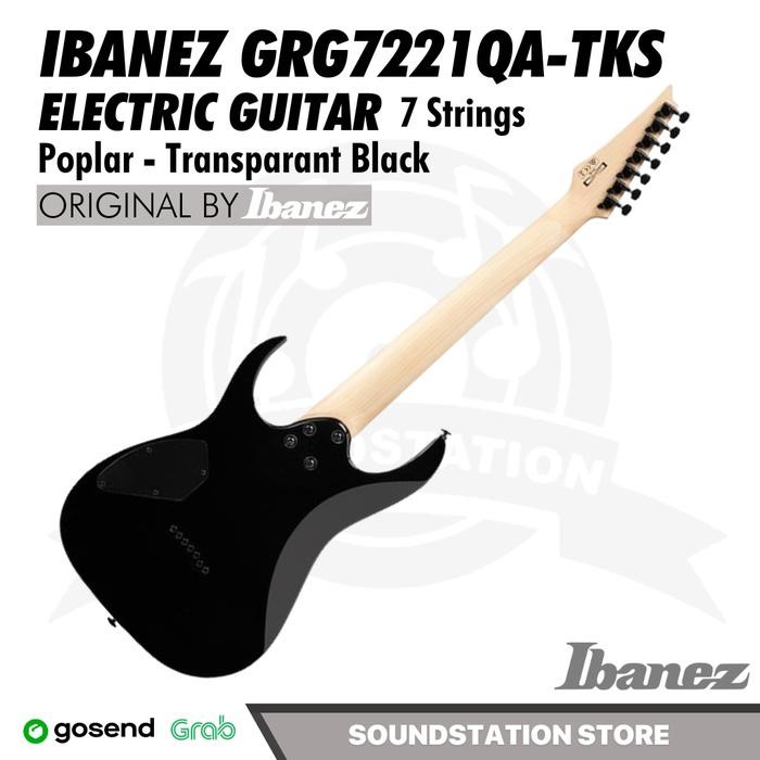 IBANEZ GRG7221QA ELECTRIC GUITAR 7 STRINGS GITAR ELEKTRIK GIO SERIES GRG 7221 QA 7 SENAR ORIGINAL