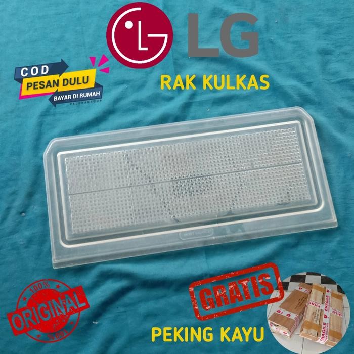 Rak Tutup Box Sayur Dan Buah Kulkas Lg Original
