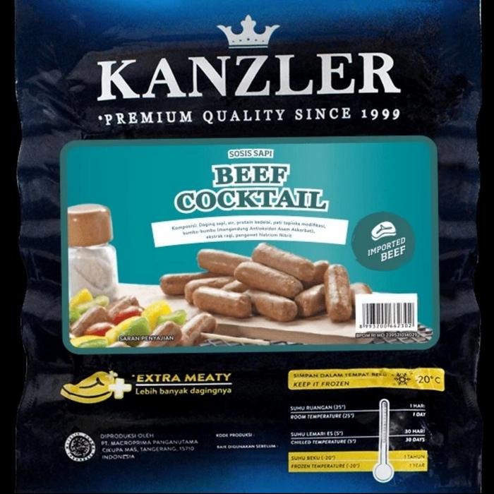 

Pilihan- Kanzler Beef Cocktail Sausage Sosis Sapi Kanzler 500Gr