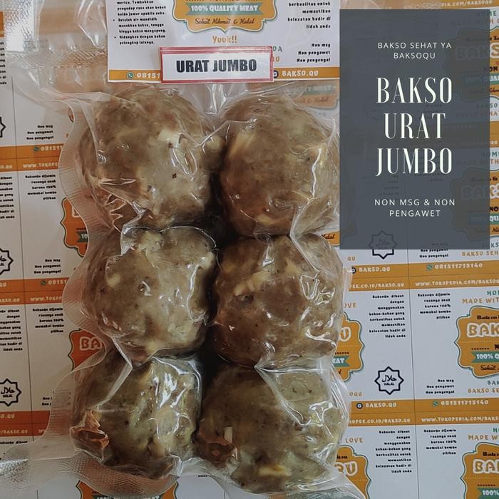 

Pilihan- Bakso Urat Jumbo Baksoqu Non Msg Dengan Bumbu Kuah
