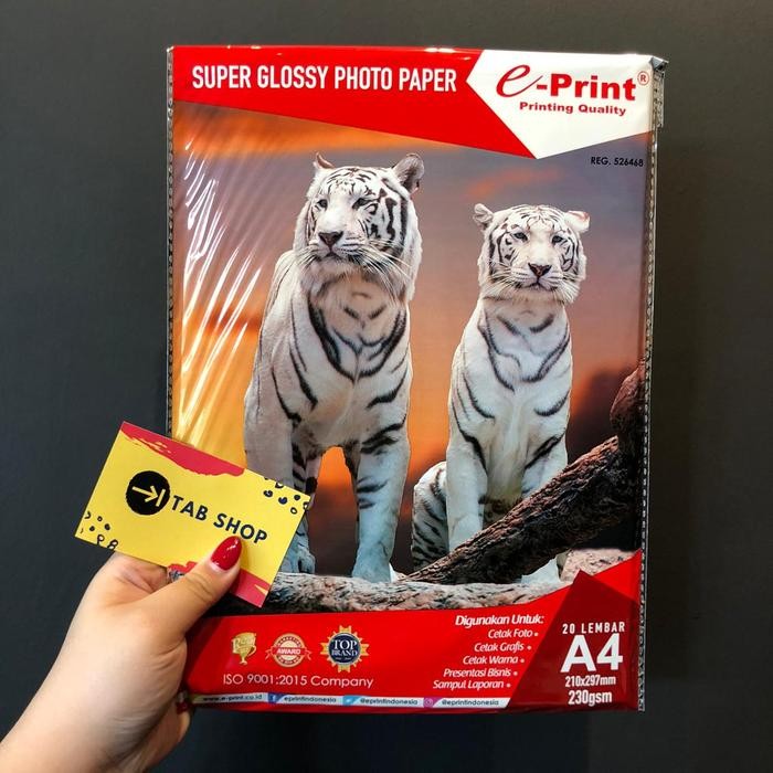 

Pilihan- Eprint Super Glossy Photo Paper 230 Gsm Kertas Foto