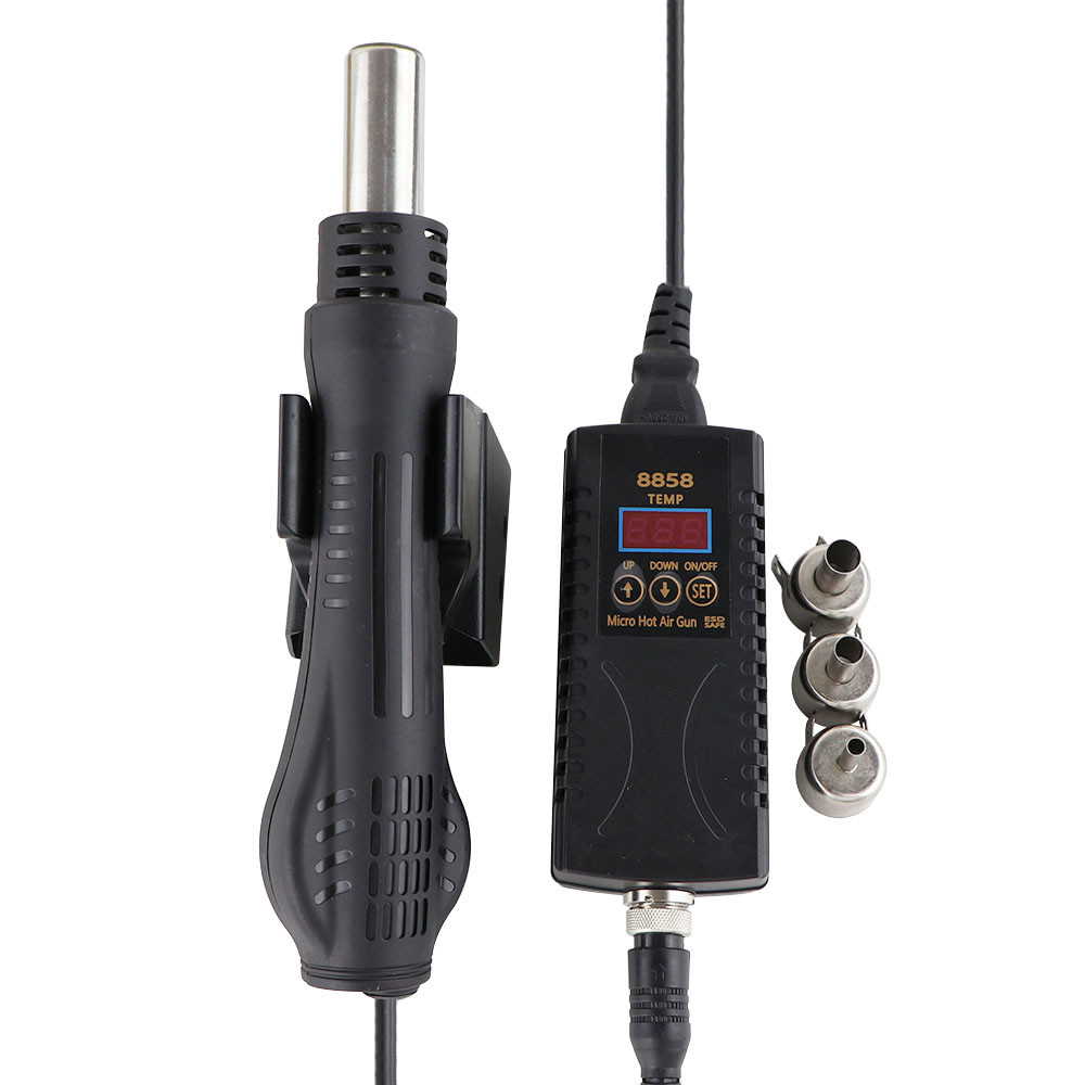 BEST New Hot Air Gun 8858 110V / 220V Portable BGA Rework Solder Soldering Repair Station Hot Air Bl