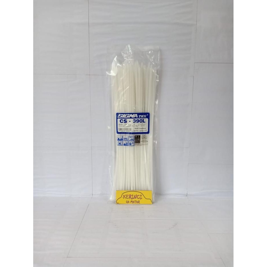 

Kabel Ties Sigma Cs 390L Lebar Putih 39Cm 1 Pack - Kabel Tis Insulok