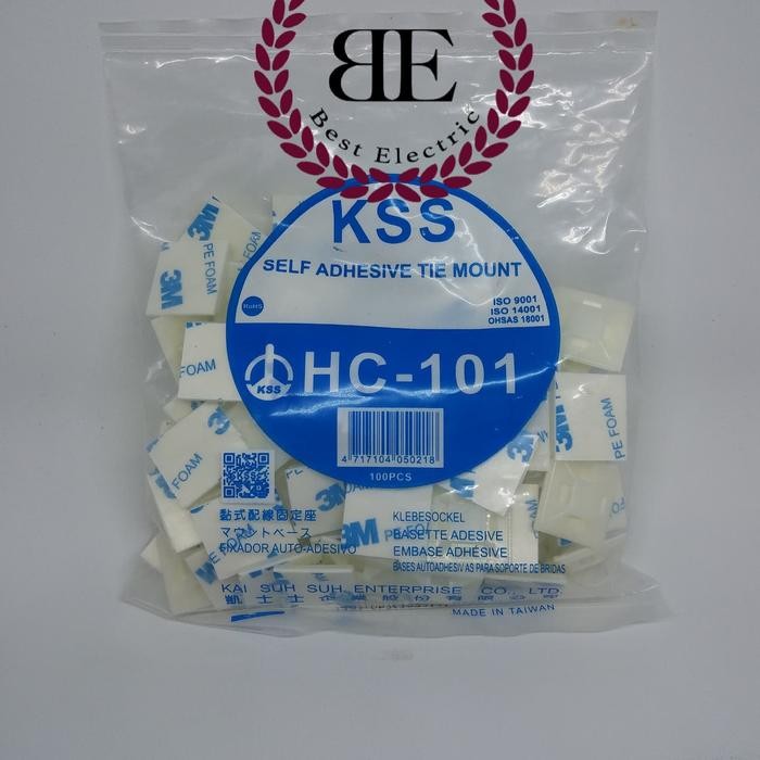

Kss Hc-101 / Kss Self Adhesive Tie Mount / Tie Mount / Hc101