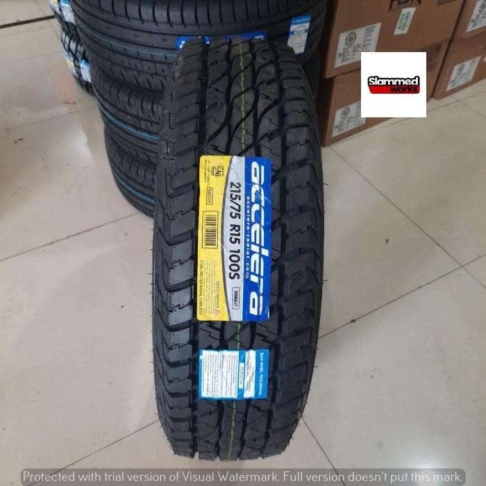 Ban Mobil Semi Offroad Acclera Omikron A/T 215 75 R15 Bisa Buat Kijang Phanter Escudo Crv Rush Dll