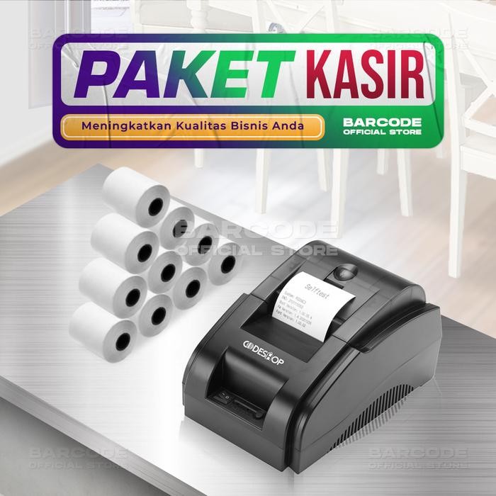 

Paket Printer Kasir eshop CBT-58I + 10 Roll Kertas Thermal 57x40 mm