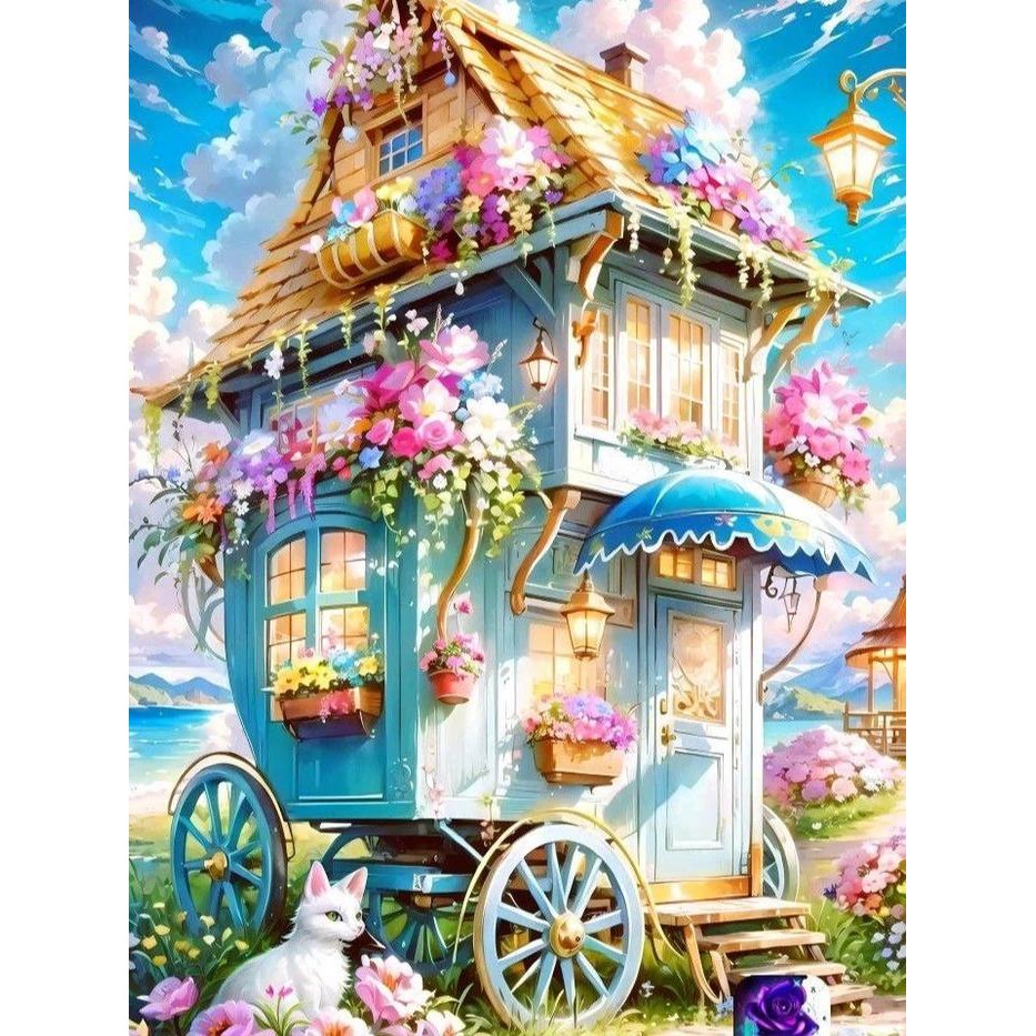 

Diamond Painting Set 5D Full Drill Square Kreatifitas ( 30Cm X 40Cm ),Keterampilan Dan Mainan Anak