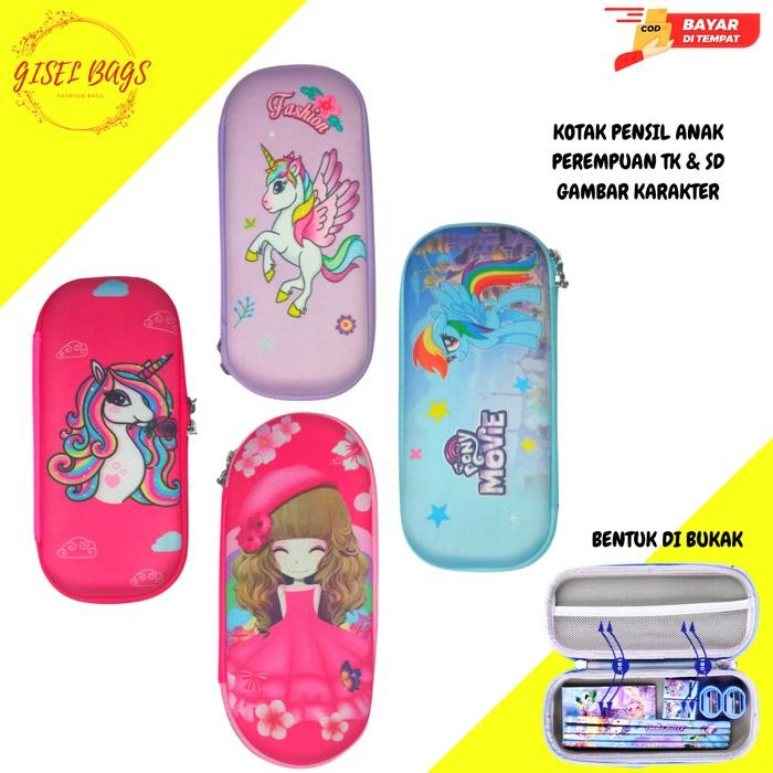 

TEMPAT KOTAK PENSIL PEREMPUAN ANAK TK SD IMPORT KARAKTER LUCU ANTI AIR