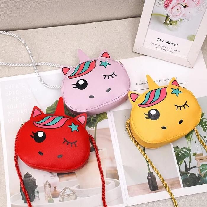

Tas Selempang Dompet Anak Lucu Motif Unicorn