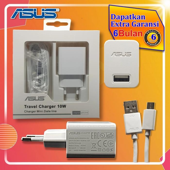 charger asus / adaptor asus / cas hp asus original 100% Putih 2Ampere