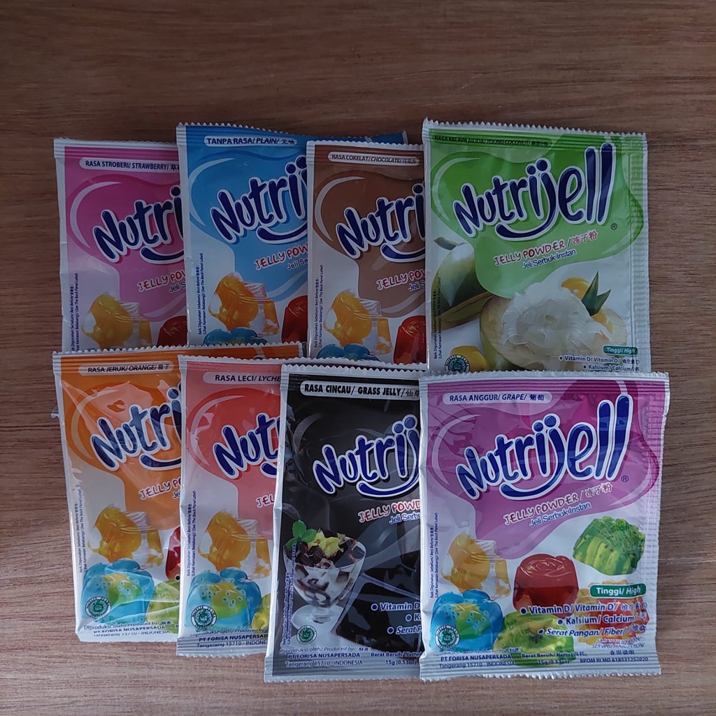 

Nutrijell Jelly Powder Instant Kemasan Sachet 15 gram