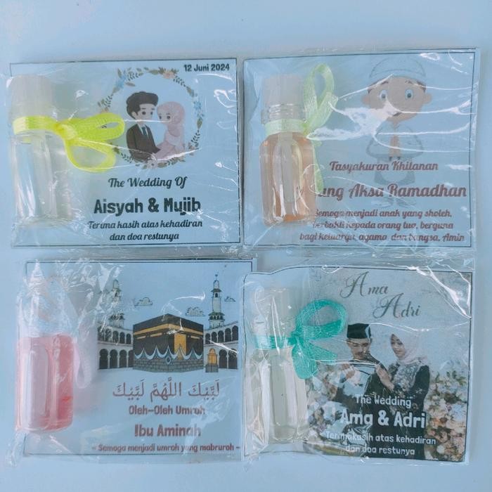( Isi 100 pcs ) Souvenir sopenir sovenir pernikahan nikahan aqiqah umroh ulang tahun haji umroh