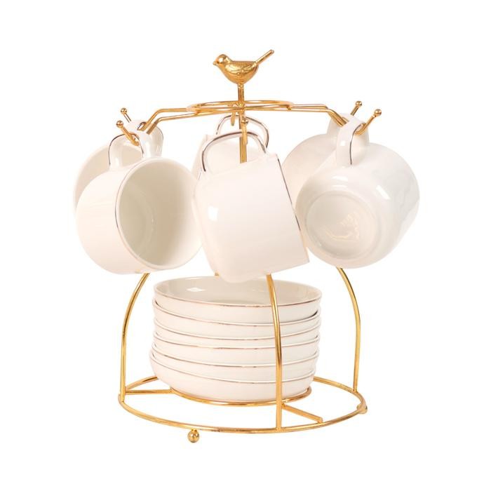 Appetite Set 7 Pcs Lanster Teko & Cangkir Teh Dengan Saucer Set Water Jug With Cup Pitcher