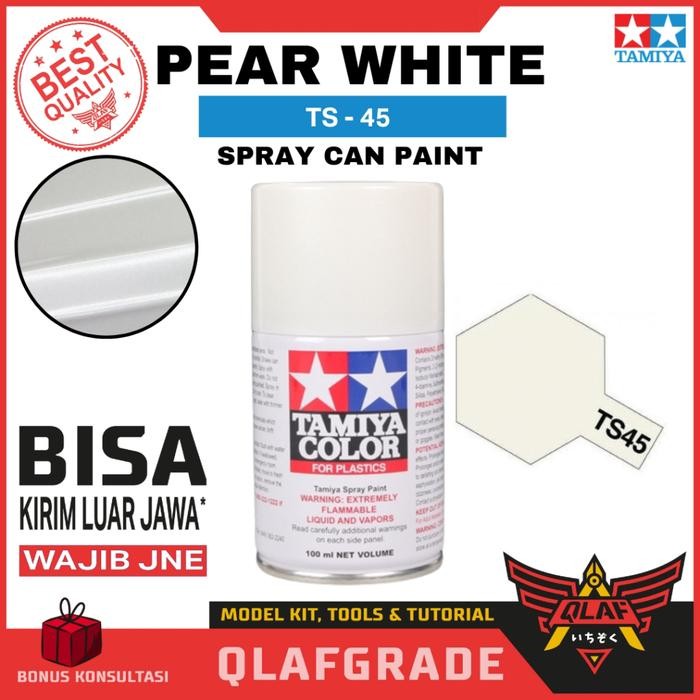 

TAMIYA PEARL WHITE TS-45 - cat Gundam model kit spray can
