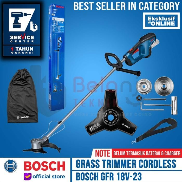 Bosch Mesin Potong Rumput Baterai GFR 18V-23 Grass Trimmer Cordless 18 Volt Unit Only
